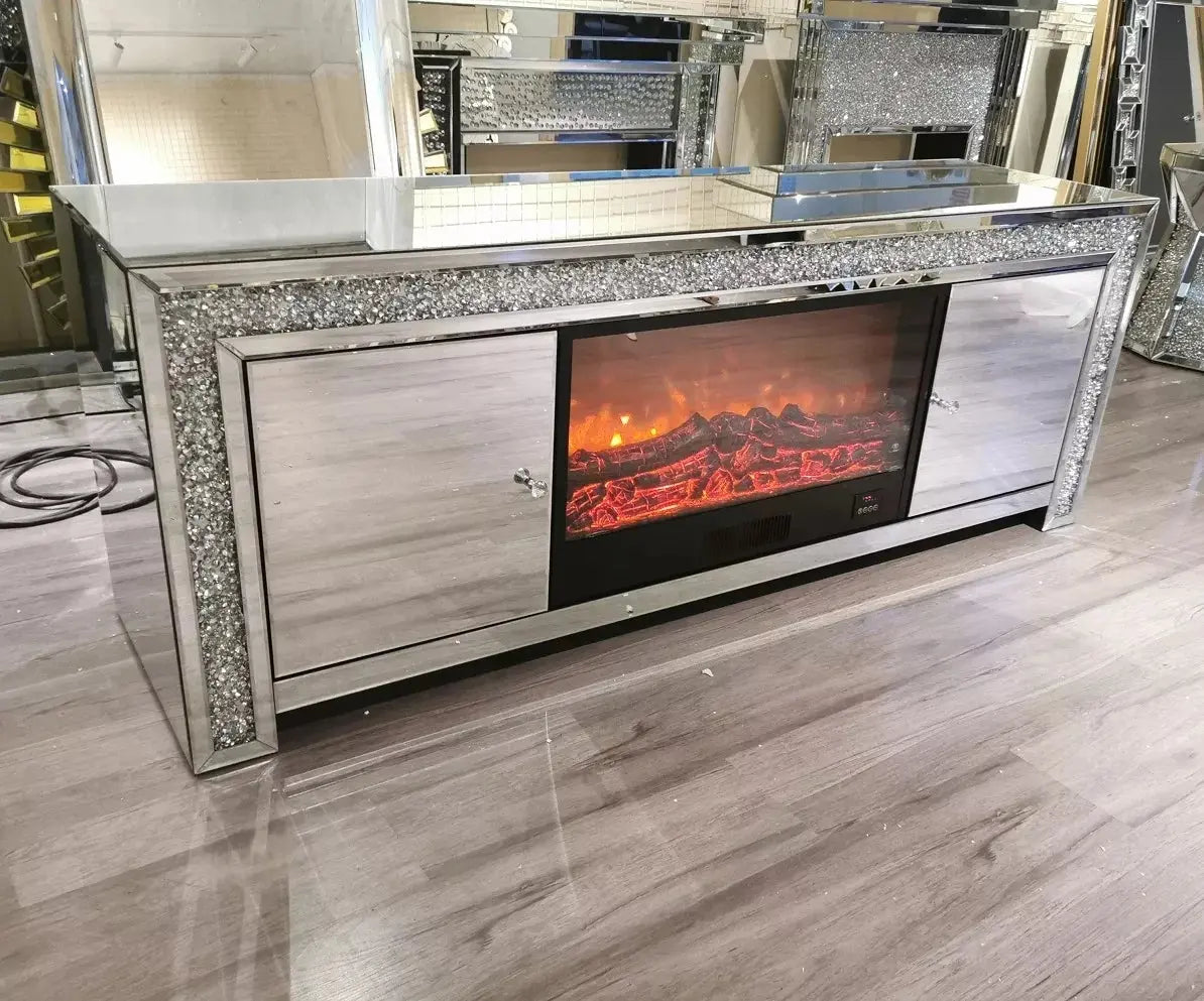 Crushed diamond hot sale tv unit 150cm